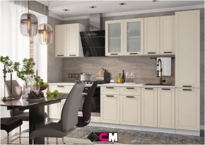 Модульная кухня Альфа холст брюле в Ноябрьске - noyabrsk.mebel24.online | фото 1