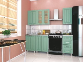 Модульная кухня Луксор клен бирюза в Ноябрьске - noyabrsk.mebel24.online | фото 1