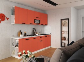 Модульная кухня Осло карбон манго в Ноябрьске - noyabrsk.mebel24.online | фото 1