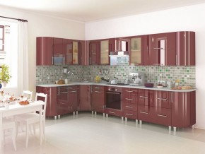 Модульная кухня Танго бордо в Ноябрьске - noyabrsk.mebel24.online | фото 4