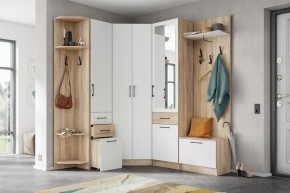 Модульная прихожая Денвер Дуб сонома/Белый в Ноябрьске - noyabrsk.mebel24.online | фото 2