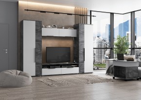 МОНИКА Гостиная (модульная) айрон рок в Ноябрьске - noyabrsk.mebel24.online | фото 1