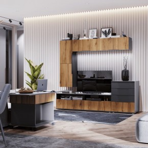 МОНИКА Гостиная (темно серый) в Ноябрьске - noyabrsk.mebel24.online | фото 1