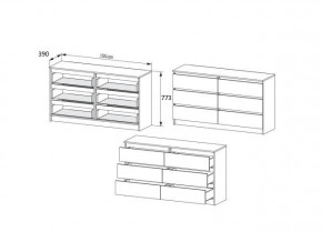 МОРИ МК 1386 Комод (Графит) в Ноябрьске - noyabrsk.mebel24.online | фото 3