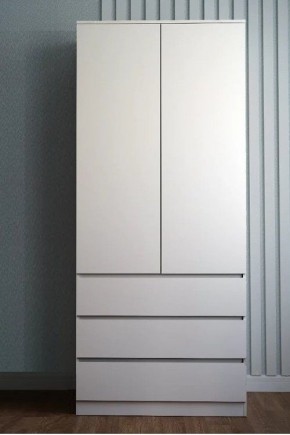 МОРИ МШ 900.2 Шкаф с 2-мя дв. и 3-мя ящ. ВЫСОКИЙ (Белый) в Ноябрьске - noyabrsk.mebel24.online | фото 1