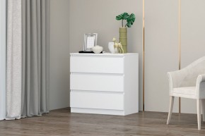 МС "Хилтон" Комод №2 800 (3 ящ.) белый текстурный в Ноябрьске - noyabrsk.mebel24.online | фото