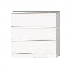 МС "Хилтон" Комод №2 800 (3 ящ.) белый текстурный в Ноябрьске - noyabrsk.mebel24.online | фото 2