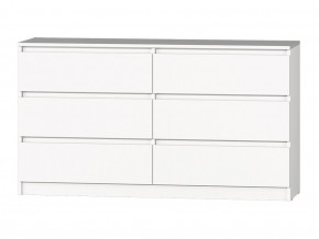 МС "Хилтон" Комод №5 1400 (6 ящ.) белый текстурный в Ноябрьске - noyabrsk.mebel24.online | фото 2