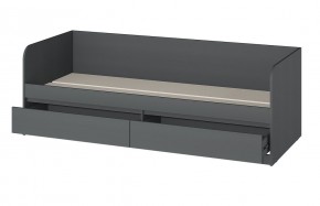 МС "Хилтон" Кровать 0,8 (графит) в Ноябрьске - noyabrsk.mebel24.online | фото 2
