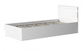МС "Хилтон" Кровать 0,9 (Белый текстурный) 900*2000 в Ноябрьске - noyabrsk.mebel24.online | фото