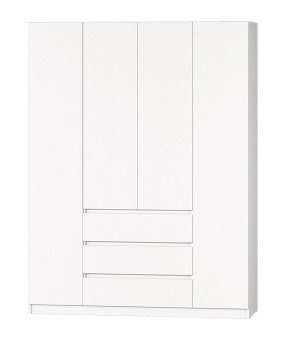 МС "Хилтон" Шкаф №1 1600 (Белый текстурный) в Ноябрьске - noyabrsk.mebel24.online | фото 2