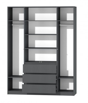 МС "Хилтон" Шкаф №1 1600 (Графит) в Ноябрьске - noyabrsk.mebel24.online | фото 3