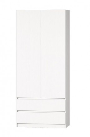 МС "Хилтон" Шкаф №3 900 (Белый текстурный) в Ноябрьске - noyabrsk.mebel24.online | фото 2