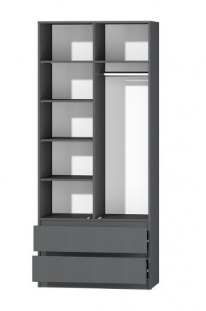 МС "Хилтон" Шкаф №3 900 (Графит) в Ноябрьске - noyabrsk.mebel24.online | фото 3