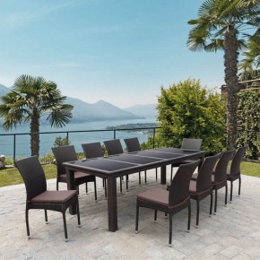 Набор уличный T438/Y380A-W53 Brown 10PCS в Ноябрьске - noyabrsk.mebel24.online | фото 2