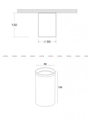 Накладной светильник Maytoni Focus C010CL-01GF в Ноябрьске - noyabrsk.mebel24.online | фото 2