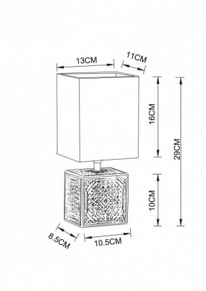Настольная лампа декоративная Arte Lamp Fiori A4429LT-1BA в Ноябрьске - noyabrsk.mebel24.online | фото 3