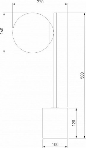 Настольная лампа декоративная Eurosvet Marbella 01157/1 черный в Ноябрьске - noyabrsk.mebel24.online | фото 3