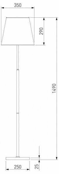Настольная лампа декоративная Eurosvet Ozark 01156/1 латунь в Ноябрьске - noyabrsk.mebel24.online | фото 2
