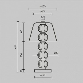 Настольная лампа декоративная Maytoni Amulet MOD555TL-L8G3K в Ноябрьске - noyabrsk.mebel24.online | фото 4
