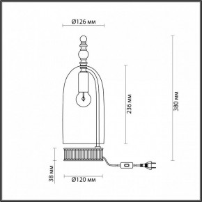 Настольная лампа декоративная Odeon Light Bell 4892/1T в Ноябрьске - noyabrsk.mebel24.online | фото 6