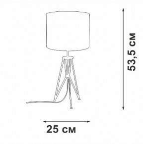 Настольная лампа декоративная Vitaluce V2834 V2834-1/1L в Ноябрьске - noyabrsk.mebel24.online | фото 2