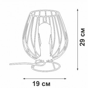 Настольная лампа декоративная Vitaluce V4296 V4296-0/1L в Ноябрьске - noyabrsk.mebel24.online | фото 3