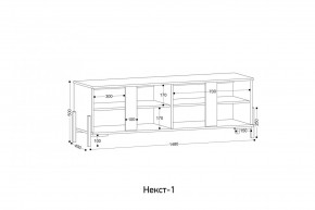 НЕКСТ - 1 Тумба ТВ в Ноябрьске - noyabrsk.mebel24.online | фото 2