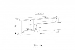 НЕКСТ - 4 Тумба ТВ в Ноябрьске - noyabrsk.mebel24.online | фото 2