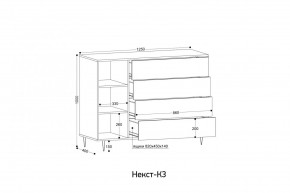НЕКСТ - К3 Комод в Ноябрьске - noyabrsk.mebel24.online | фото 2