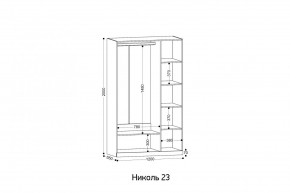 НИКОЛЬ 23 шкаф 3-х створчатый в Ноябрьске - noyabrsk.mebel24.online | фото 2