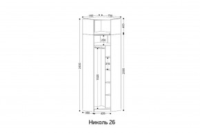 НИКОЛЬ 26 Шкаф угловой в Ноябрьске - noyabrsk.mebel24.online | фото 2