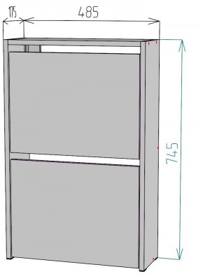 Обувница W120 в Ноябрьске - noyabrsk.mebel24.online | фото 2