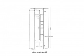 ОЛЬГА-МИЛК 9.2 Шкаф угловой с зеркалом в Ноябрьске - noyabrsk.mebel24.online | фото 2
