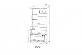 ОЛЬГА Прихожая (модульная) в Ноябрьске - noyabrsk.mebel24.online | фото 3