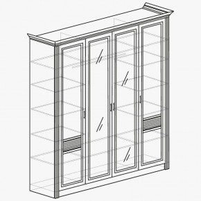 ОРЛЕАН Спальный гарнитур (модульный) ясень белый в Ноябрьске - noyabrsk.mebel24.online | фото 5