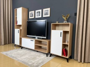 ОСКАР TRIO Гостиная (дуб золотой/белый) в Ноябрьске - noyabrsk.mebel24.online | фото 3