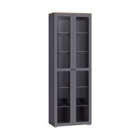 ОСТИН Шкаф-витрина 16.394.02 (графит) в Ноябрьске - noyabrsk.mebel24.online | фото