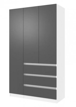 Парус Шкаф 3-х ств. 1200 (Белый/Графит) в Ноябрьске - noyabrsk.mebel24.online | фото