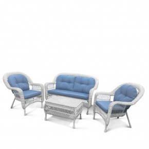 Плетеный комплект для отдыха из искусственного ротанга  LV-520 White/Blue в Ноябрьске - noyabrsk.mebel24.online | фото 2