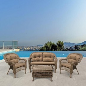 Плетеный комплект для отдыха LV-520BB Beige/Beige в Ноябрьске - noyabrsk.mebel24.online | фото 2
