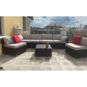 Плетеный модульный комплект YR822D Brown/Beige в Ноябрьске - noyabrsk.mebel24.online | фото 1