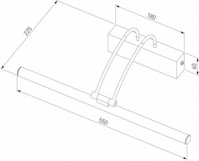 Подсветка для зеркала Elektrostandard Simple a063698 в Ноябрьске - noyabrsk.mebel24.online | фото 3