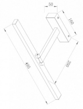 Подсветка для зеркала Maytoni Bris MIR008WL-L12B4K в Ноябрьске - noyabrsk.mebel24.online | фото 3