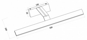 Подсветка для зеркала Maytoni Decart MIR010WL-L12B4K в Ноябрьске - noyabrsk.mebel24.online | фото 3