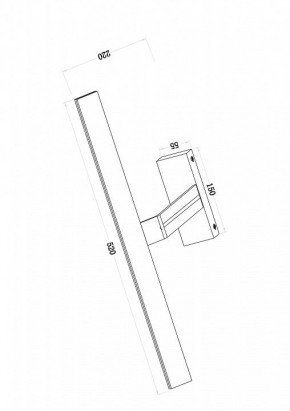 Подсветка для зеркала Maytoni Decart MIR010WL-L12W4K в Ноябрьске - noyabrsk.mebel24.online | фото 3
