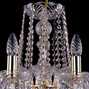 Подвесная люстра Bohemia Ivele Crystal 1402 1402/10/240/G/Leafs в Ноябрьске - noyabrsk.mebel24.online | фото 4