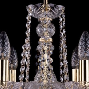Подвесная люстра Bohemia Ivele Crystal 1402 1402/6/160/G/Leafs в Ноябрьске - noyabrsk.mebel24.online | фото 4
