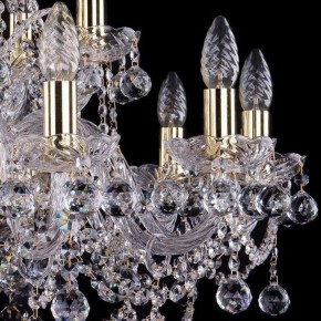 Подвесная люстра Bohemia Ivele Crystal 1411 1411/10+5/240/G/Balls в Ноябрьске - noyabrsk.mebel24.online | фото 2