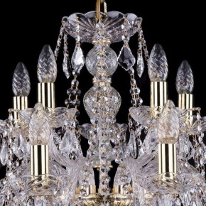 Подвесная люстра Bohemia Ivele Crystal 1411 1411/10+5/240/G/Leafs в Ноябрьске - noyabrsk.mebel24.online | фото 4